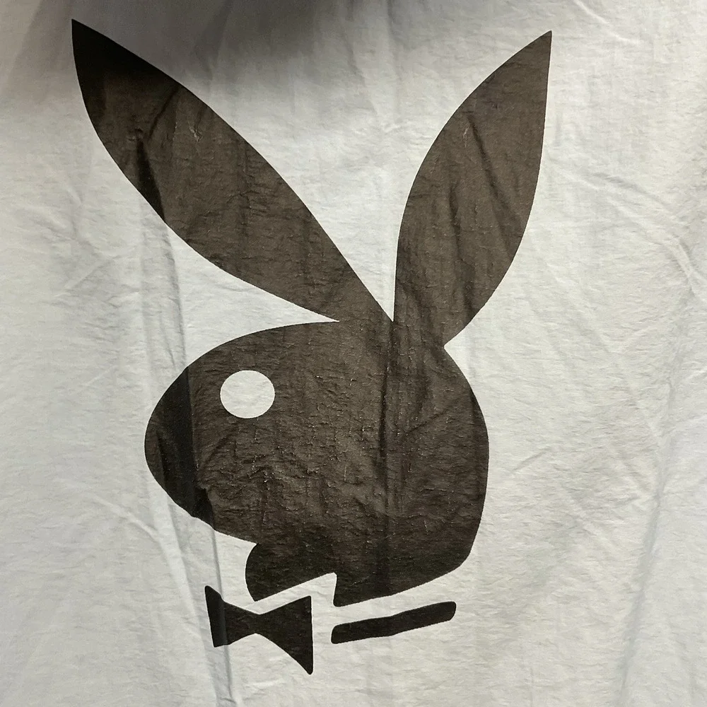 Pacsun Playboy Jacket Mens Small Blue Quarter Zip‎ Hoodie Logo Windbreaker